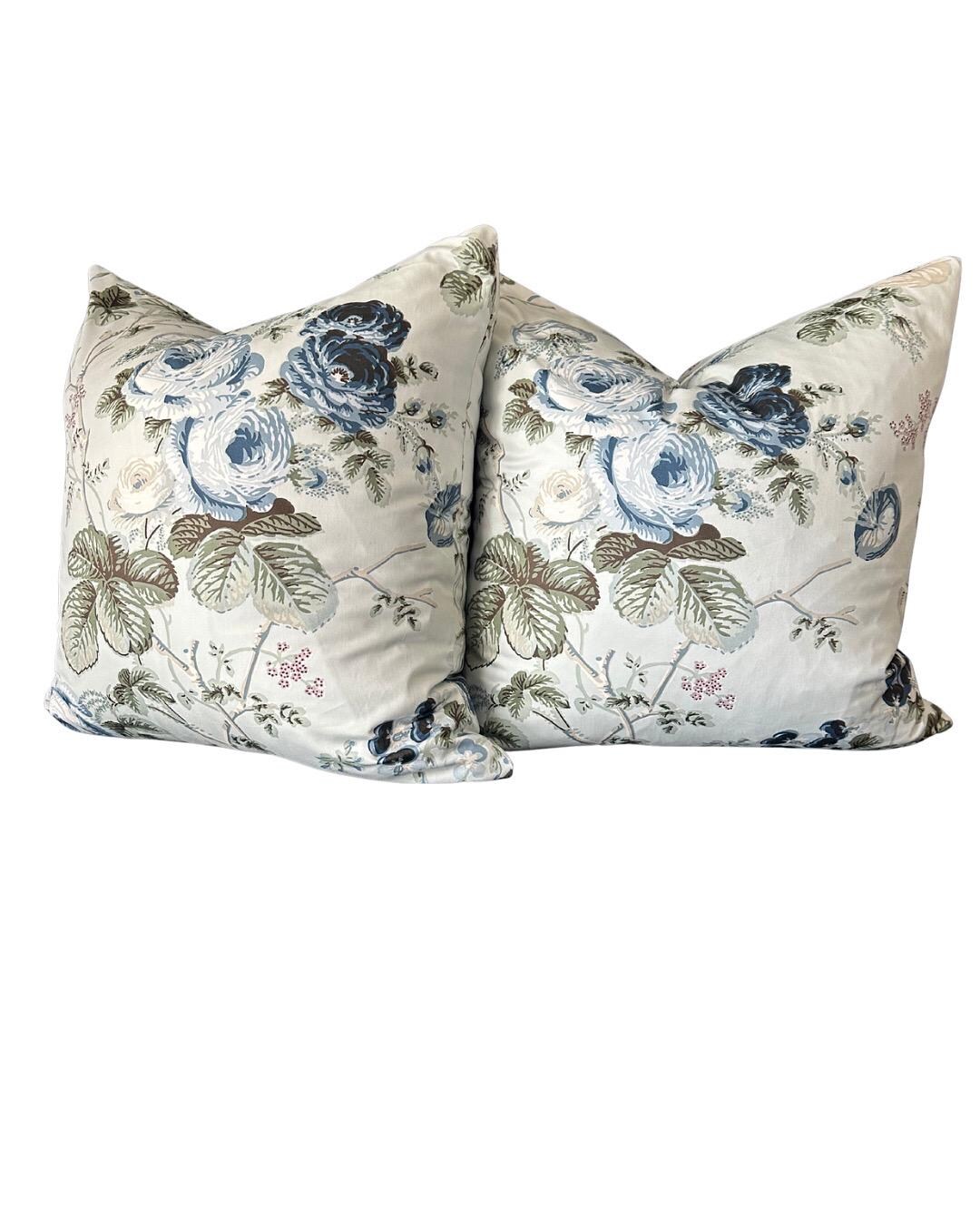 Schumacher “salisbury” Pillow Cover | 22x22 Double-sided in Celadon - Etsy