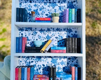 Personalized Mini Bookshelf Shadow Box: Custom Book Nook Decor