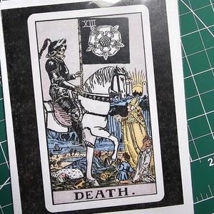 Blanco kaart - Tarotkaartontwerp - Death - Rider-Waite
