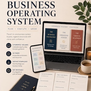 Business Operating System, Planner, Workbook (Digital Download)