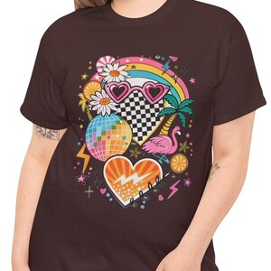 Retro Vibe Unisex Heavy Cotton Tee, Vintage Style Shirt, Festival Outfit, Summer Top, Graphic Tee, Bohemian Apparel