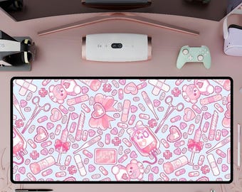 メンヘラちゃんかわいいマウスパッド | XXL 特大ゲーミングマウス