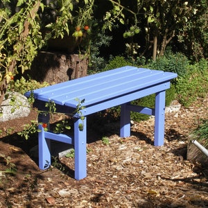 Cedar Country Bench 8 Colors Available Strong, Durable & Colorful for Patio, Deck, Yard, Entryway Handcrafted by Laughing Creek image 4