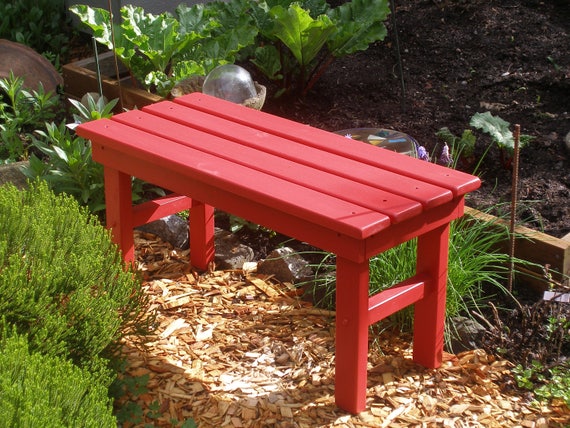 Cedar Garden Bench 12 Colors Available Entryway Bench Etsy