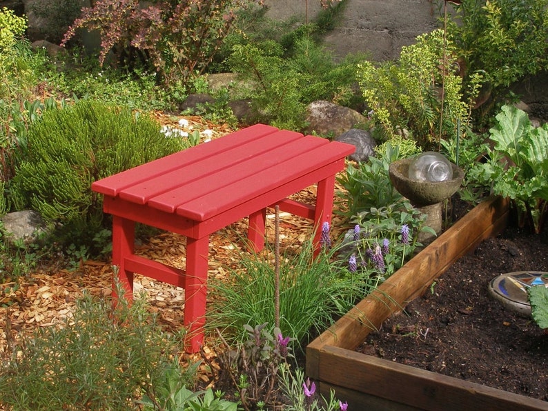 Cedar Country Bench 8 Colors Available Strong, Durable & Colorful for Patio, Deck, Yard, Entryway Handcrafted by Laughing Creek image 1