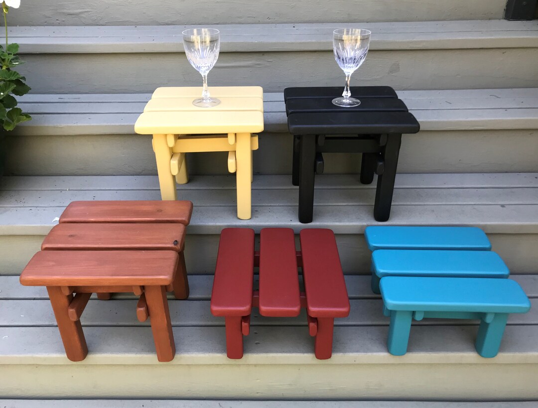 Small, Short and Handy Cedar Side Table Two Sizes 8 Colors Available ...