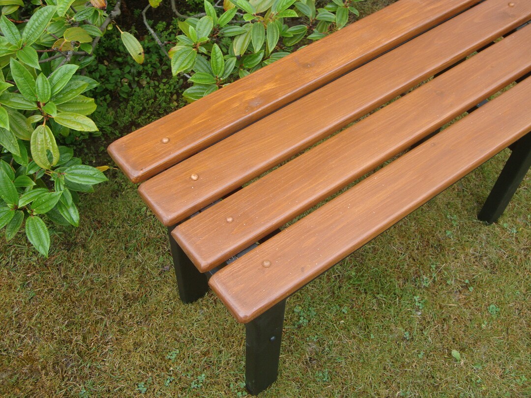 Twocolor Garden Bench Choose From 8 Colors Entry Bench Etsy