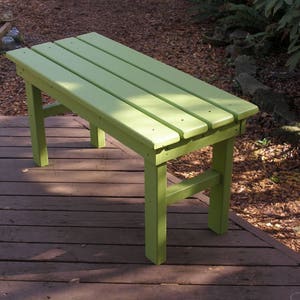 Cedar Country Bench 8 Colors Available Strong, Durable & Colorful for Patio, Deck, Yard, Entryway Handcrafted by Laughing Creek image 6