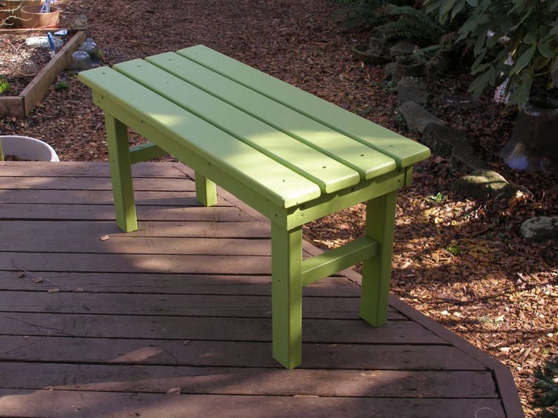 Cedar Country Bench 8 Colors Available Strong, Durable & Colorful for Patio, Deck, Yard, Entryway Handcrafted by Laughing Creek image 6