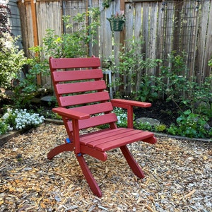 Comfy High Back Cedar ArmChair for Garden & Patio Choose from 8 Beautiful Stain Colors Handcrafted Quality by Laughing Creek image 1