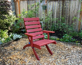 Comfy High Back Cedar ArmChair for Garden & Patio - Choose from 8 Beautiful Stain Colors! - Handcrafted Quality by Laughing Creek