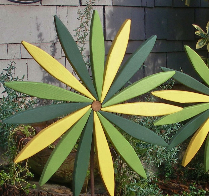 Wooden Starburst Swirl Wall Art 18 Decor For Garden Etsy