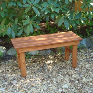 Cedar Country Bench 8 Colors Available Strong, Durable & Colorful for Patio, Deck, Yard, Entryway Handcrafted by Laughing Creek image 8