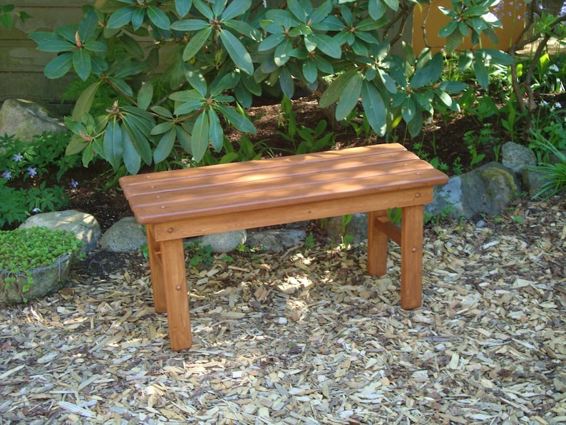 Cedar Country Bench 8 Colors Available Strong, Durable & Colorful for Patio, Deck, Yard, Entryway Handcrafted by Laughing Creek image 8