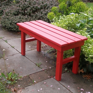 Cedar Country Bench 8 Colors Available Strong, Durable & Colorful for Patio, Deck, Yard, Entryway Handcrafted by Laughing Creek image 7