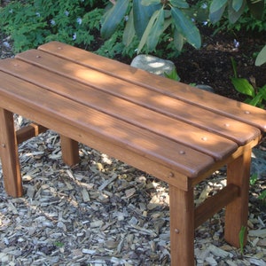 Cedar Country Bench 8 Colors Available Strong, Durable & Colorful for Patio, Deck, Yard, Entryway Handcrafted by Laughing Creek image 5