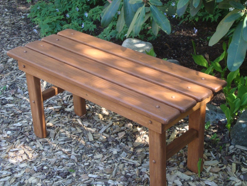 Cedar Country Bench 8 Colors Available Strong, Durable & Colorful for Patio, Deck, Yard, Entryway Handcrafted by Laughing Creek image 5