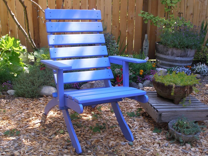 Comfy High Back Cedar ArmChair for Garden & Patio Choose from 8 Beautiful Stain Colors Handcrafted Quality by Laughing Creek image 3