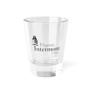バージニアインターモントカレッジのショットグラス、ユニークなカレッジギフト、卒業祝い、バー用品、パーソナライズされた記念品、楽しいお土産
