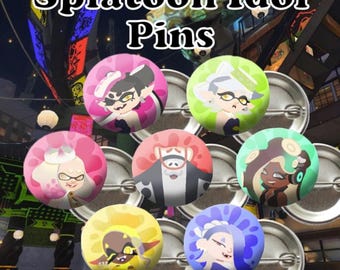 Splatoon Idol Pins