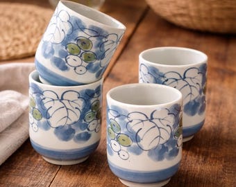 Vintage Japanese Teacups, Set of 4