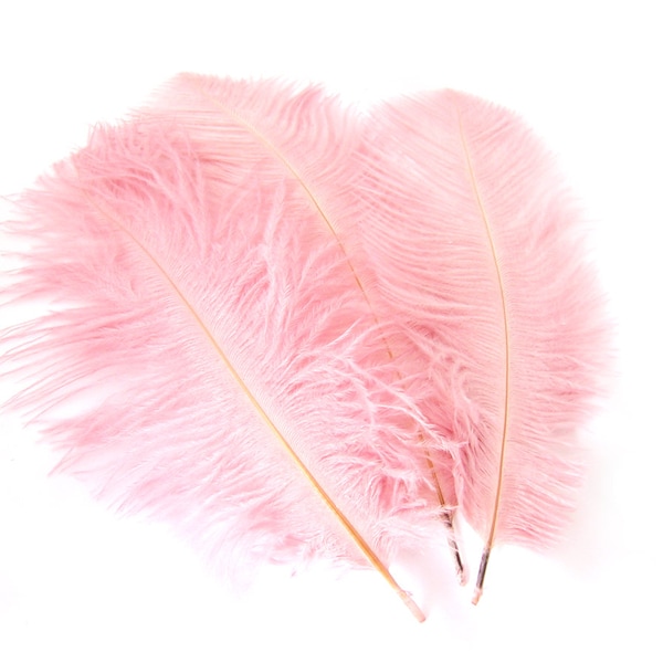 ROSE Pink Ostrich Feather Drab (6-8 inches, 3 package option) feather for hat,fascinator,hat,corset,dresses,bouquets, costume,fans