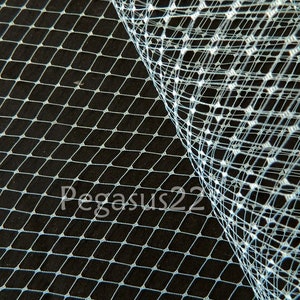 Silver Metallic French Netting (Sold by the yard) Birdcage Veiling for wedding blusher veiling,fascinator, hat, 1920s costuming,gatsby party