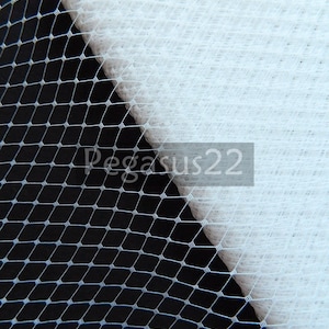 White French Netting (Sold by the yard)  Birdcage Veiling for wedding blusher veiling, fascinator, hat, 1920s costuming, gatsby party