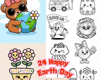 Earth Day Malvorlagen: 24 umweltfreundliche Ausmalbilder (PDF)