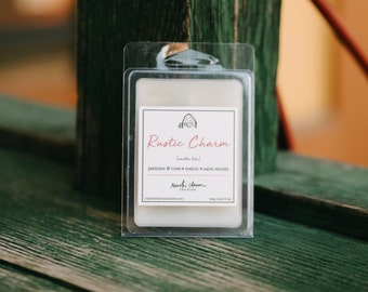 Rustic Charm Wax Melts: Jasmine, Rose, Melon (3 oz Clamshell)