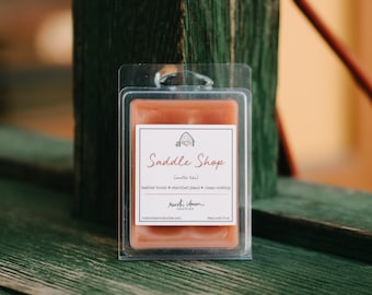 Saddle Shop Scented Wax Melts, Leather Blend, Cowboy Home Decor