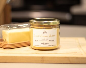 Sweet Cream Butter Salted Honey Cotton Wick Rustic Charm Scented