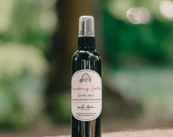 Strawberry Leather Scented Room & Car Air Freshener Fine Mist Spray  by Rustic Charm