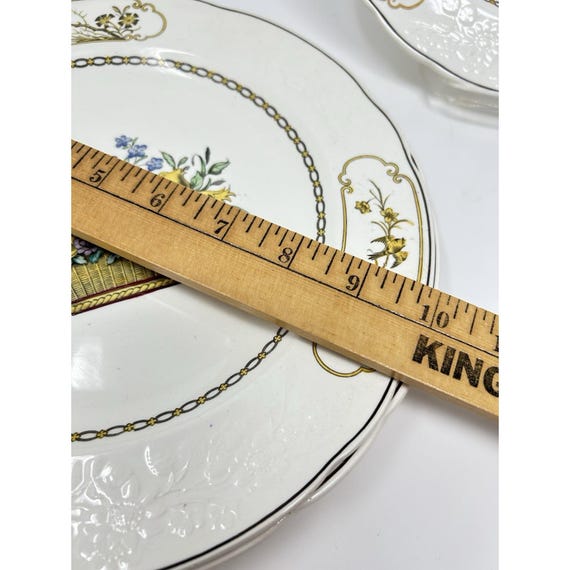 スポード ディナープレート 4枚セット フローラルバスケット フラワー