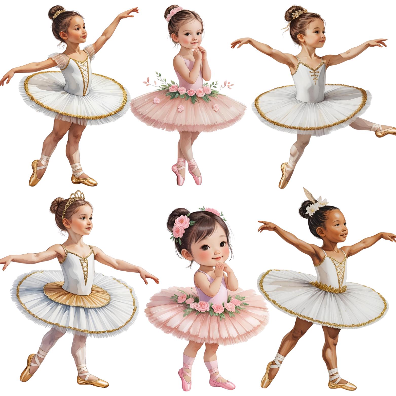 Watercolor Ballerina Clipart – Swan Lake PNG, Ballet Birthday (digital ...