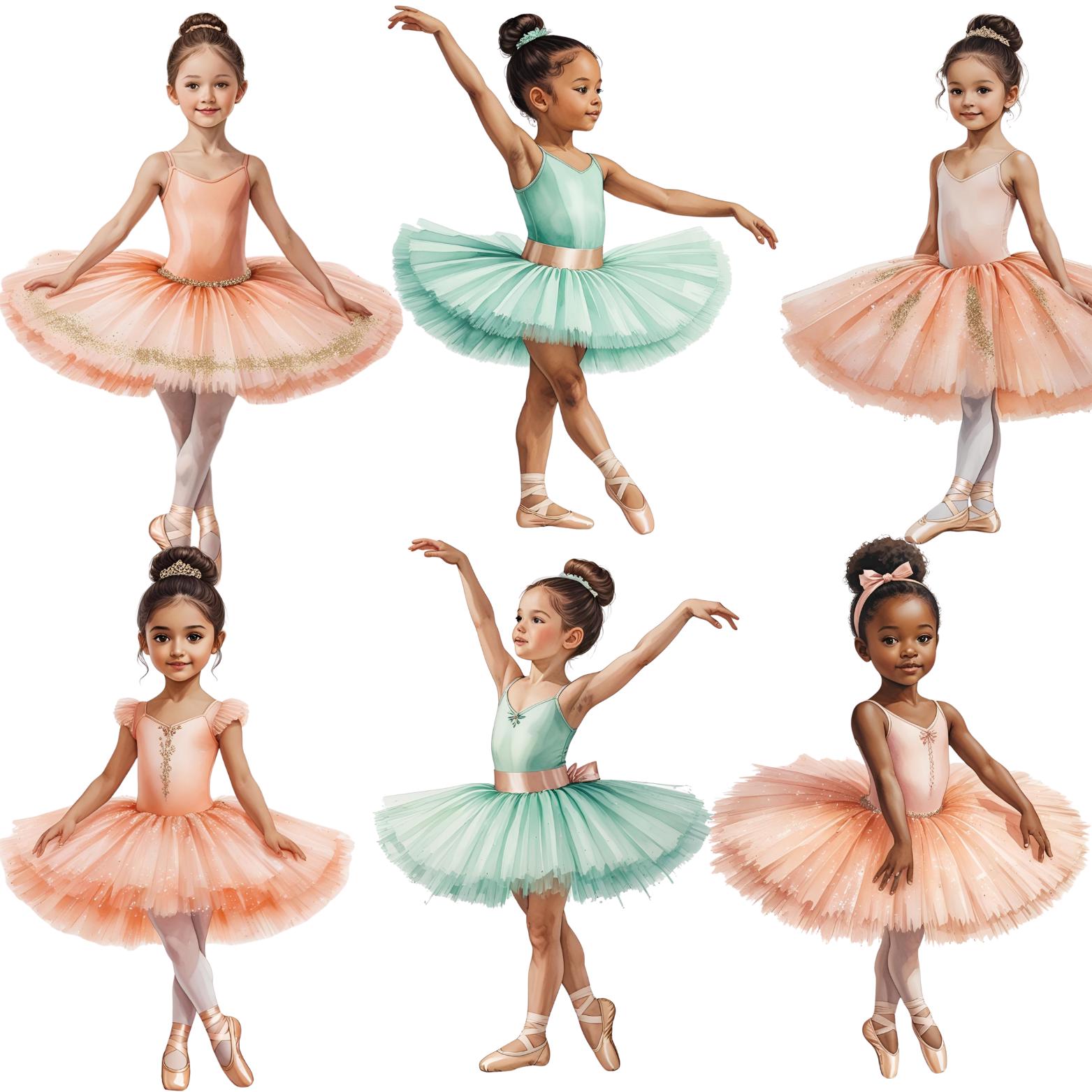 Watercolor Ballerina Clipart – Swan Lake PNG, Ballet Birthday (digital ...