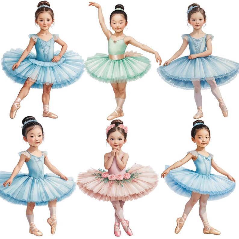 Watercolor Ballerina Clipart – Swan Lake PNG, Ballet Birthday (digital ...