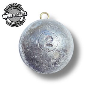 2lb Cannonball Sinkers: up to 5pk/10lbs | Handcrafted By Down Riggers Tackle Supplies & More