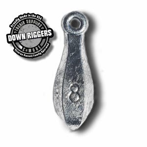32 Handmade 8 Oz PURE LEAD Bank Sinkers - For Freshwater, Saltwater & Ice Fishing