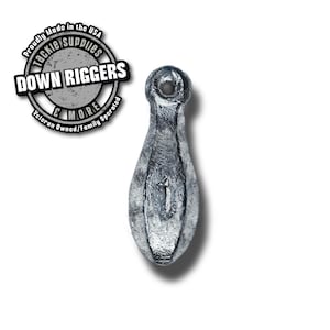 Bank Sinkers 1 oz, Select Qty Up To 125pk/7.8125lbs. Handcrafted By Down Riggers, LLC