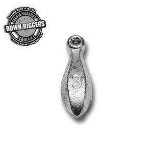 3oz Bank Sinkers - Fishing Tackle Supplies | Up to 45pcs/8.43lbs | Handcrafted by Down Riggers Tackle Supplies & More