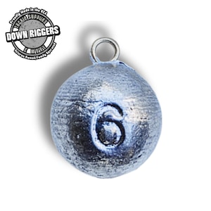 6oz Cannonball Sinkers: up to 12pk/4.5lbs | Handcrafted By Down Riggers Tackle Supplies & More
