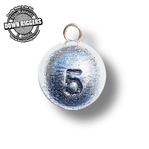 5oz Cannonball Sinkers: up to 15pk/4.68lbs | Handcrafted By Down Riggers Tackle Supplies & More