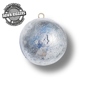 4lb Cannonball Sinkers: up to 5pk/20lbs | Handcrafted By Down Riggers Tackle Supplies & More