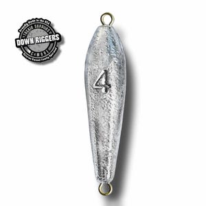 4oz Inline Trolling Torpedo, Select Qty Up To 30pk/7.5lbs from Down Riggers Tackle Supplies & More