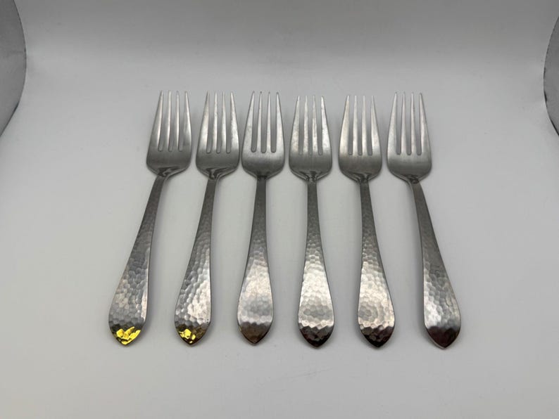 Reed & Barton Hammered Antique Salad Fork