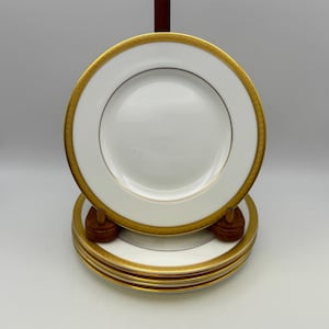 Set of 6 Royal Doulton Bone China ROYAL GOLD Bread & Butter Plates