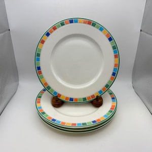 Set of 4 Villeroy & Boch TWIST ALEA CARO Salad Plates