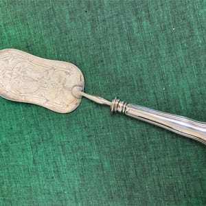 Vintage French Silver Fish Server 12&quot; Christofle Etched Blade