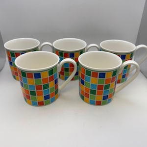 Set of 5 Villeroy & Boch TWIST ALEA LIMONE Mugs